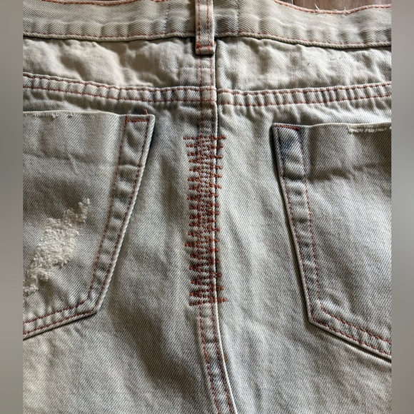 One Teaspoon Stoned Junkyard Mini Jean Skirt NWT - Picture 6 of 6